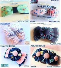 ? NAJ OLEARI Baixa VERO VINTAGE 1990 *7* Fermaglio fermacapelli Stoffa Cotone?