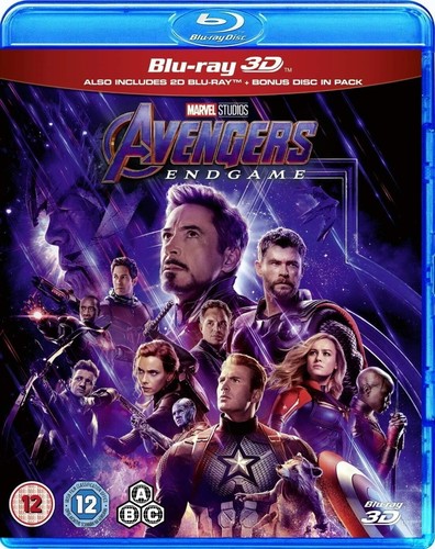 Avengers endgame blu ray - avengers:, 3d