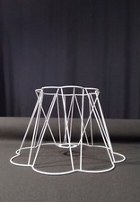 Telaio per paralume Ballerina in ferro zincato smaltato bianco