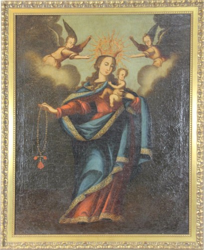 Madonna bambino olio su - olio,