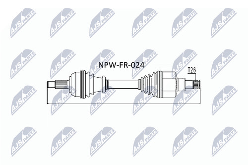 Albero motore nty - albero, npw-fr-024