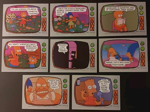 Lotto carte topps simpson - lotto, 8