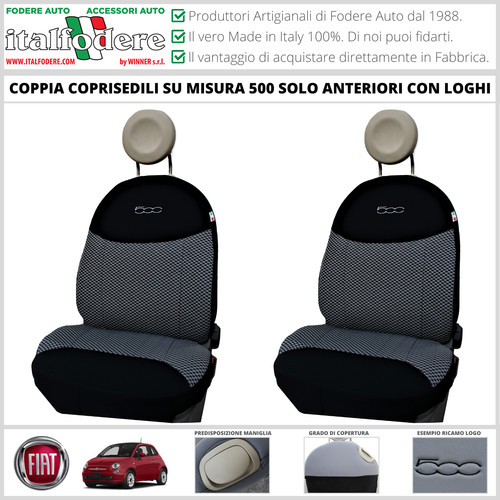 Coppia coprisedili fiat 500 - fiat, su