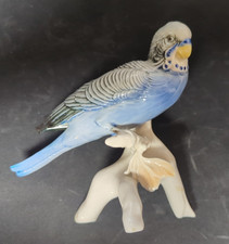 Statua in porcellana - parrocchetto ondulato - Karl Ens - DANNEGGIATA