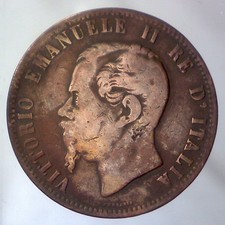 REGNO D'ITALIA 10 centesimi  1867 H