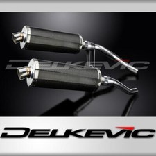 KIT SCARICO SILENZIATORE SUZUKI GW250 INAZUMA 2012-2018 350mm OVALE CARBONIO BSAU