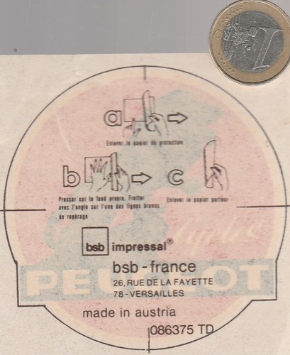 Autocollant décalcomanie - autocollant.,