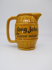 Brocca pubblicitaria Long John Whisky in ceramica vintage