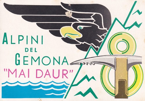 Cartolina militare alpini del - cartolina, ,alpini