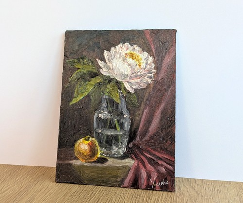 Dipinto con fiori peonia - dipinto,