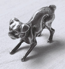 Cane, argento 800 , pesante, figura, scultura