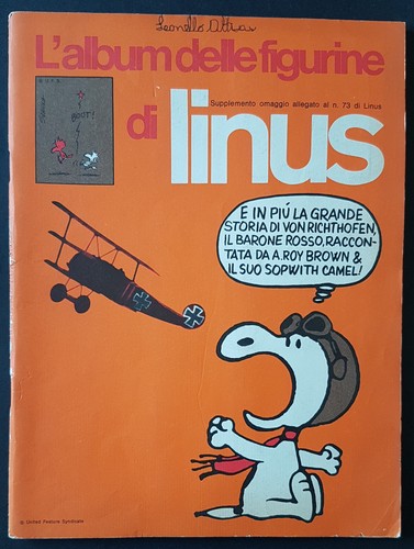 Album figurine linus non - figurine,