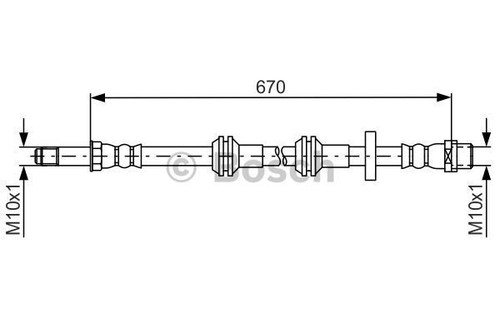 Tubo freno bosch 987 - tubo,