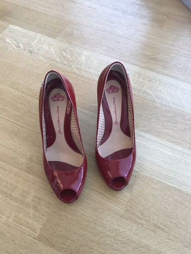 Scarpe decolte rosso vernice - scarpe,