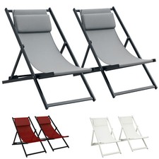 Outsunny Set 2 Sedie Poltrona