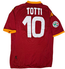 Maglia calcio Roma vintage Totti  Kappa 2007 2008 Wind Serie A XL home Jersey