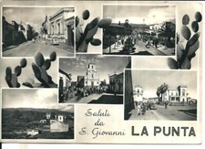 sc 006 1955 San Giovanni la Punta (Catania) Saluti da ..... viaggiata-