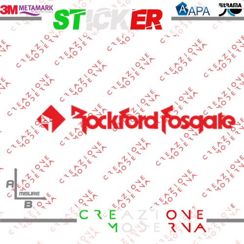 Adesivo sticker logo rockford - logo,