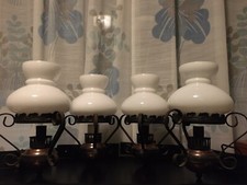 4 APPLIQUE DA PARETE CLASSICI IN OTTONE MADE IN ITALY/usato