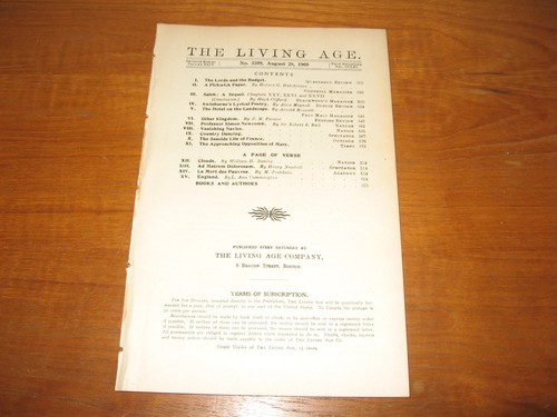 1909 living age forster - age,