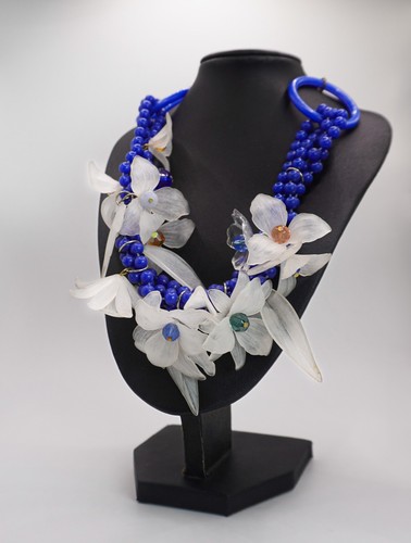 Collana vintage fantasia fiori