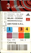 Biglietto Stadio Milan Cesena