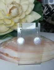 ORECCHINI DONNA VERE PERLE D'ACQUA DOLCE BIANCHE CON GANCI IN ARGENTO 925