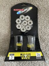 NEW BLACK HOLE KiLLER BEES ABEC 3 ROLLERBLADE INLiNE SKATES BALL BEARINGS -  NOS