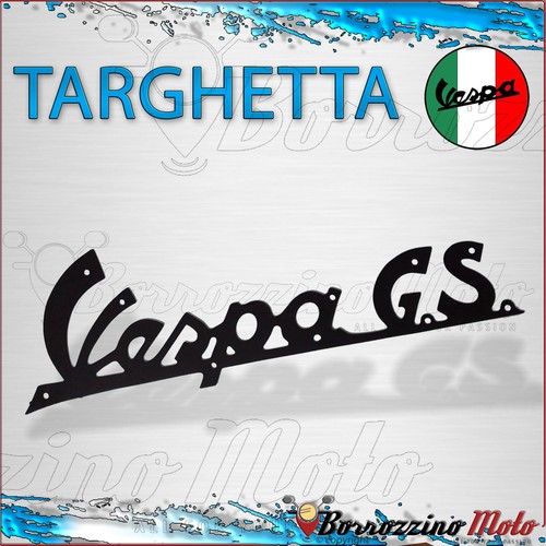 Targhetta scritta piaggio - targhetta,