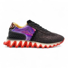 Christian Louboutin Loubishark Brillantini Iridescente Sneakers Eu 44 US 11 New
