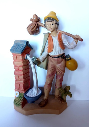 Presepe rossi rosa ragazzo - presepe, rossi-rosa