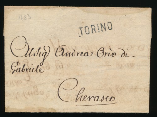 1783 prefilatelica lettera - , da