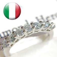 Anello veretta eternity Diamanti in Moissanite 0.7ct DEF ring diamond