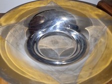 Vaso e Piatto in Acciaio Color Argento/Oro Vemi Italy