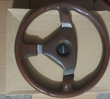 Volante legno momo completo - volante, in