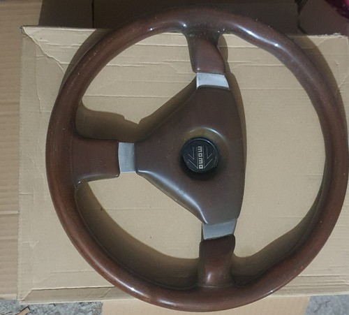 Volante legno momo - volante, completo