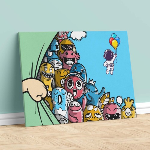 Quadro per bambini - su, tela