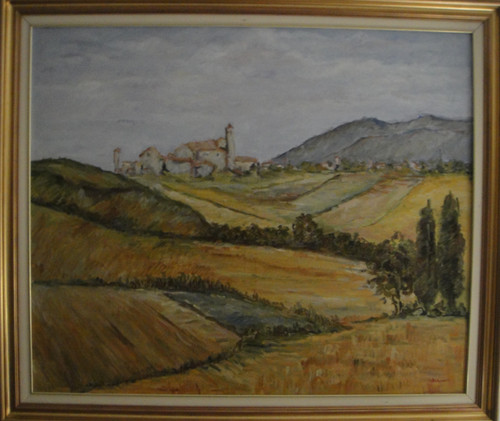 Quadro dipinto mano olio - a, mano,