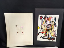 Lotto litografie arte grafica vari artisti Faraoni - Tamburi - Fallani - Romani