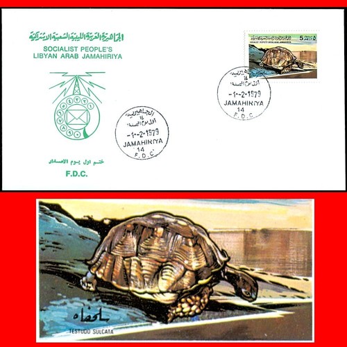 Libya 1979 turtles - libya, testudo
