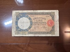 BANCONOTA LIRE 50 LUPETTA