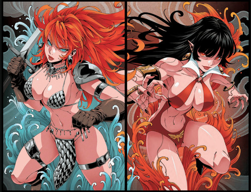 Vampirella and red - and, sonja