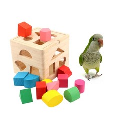  Giocattoli Conuro Per Pappagalli Giocattolo Naturale Uccelli Blocchi
