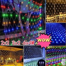 Rete Luminosa LED 2x2m 6x4m Natale Tenda Luminosa Catena Luminosa Interno Esterno