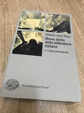 Libro - Alberto Asor Rosa - Breve Storia Della Letteratura Italiana Vol 2