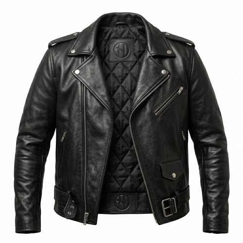 Giacca uomo moto pelle vera - uomo,
