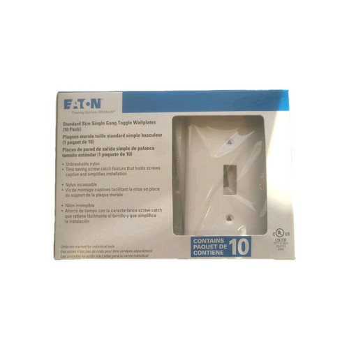 Eaton white standard toggle - 10,