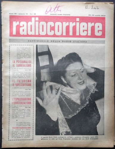 Radiocorriere 1953 louis - radiocorriere, 1953#33-louis