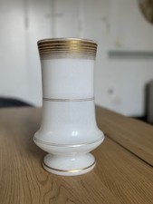 Vaso Opalina Opaline Bianco Oro