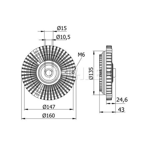 Mahle visco frizione ventola - mahle,